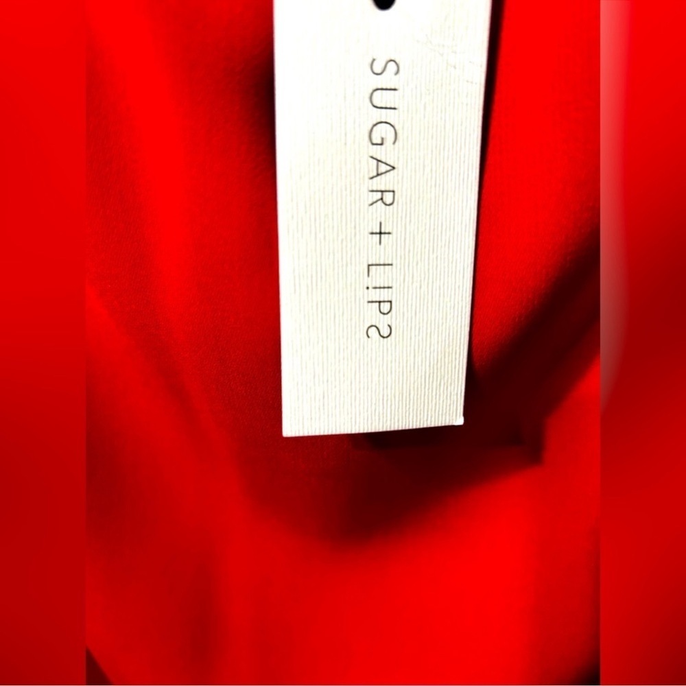 Sugarlips Off The Shoulder Super Cute Red Bow Dress : Size Small - Picture 9 of 10